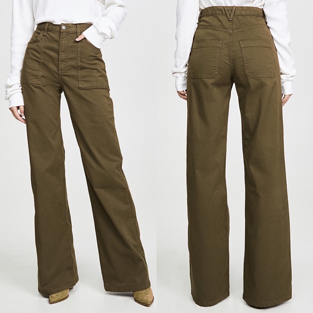 Veronica Beard Crosbie High Rise Wide Leg Pants